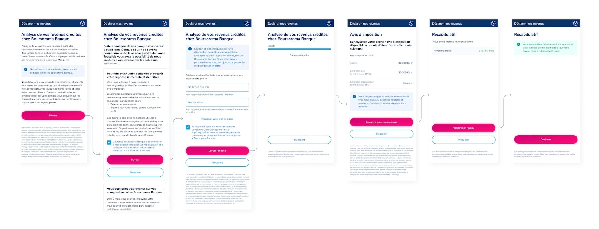 MyLombard income detection via impots.gouv.fr authentication and analysis
